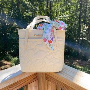 betsey johnson red heart purse